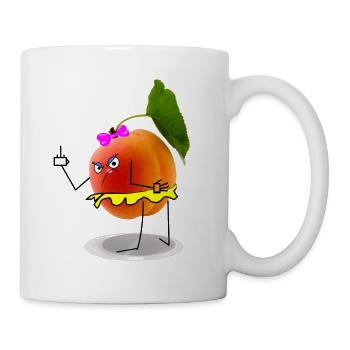 Apricot my buttocks !! - Mug - white - Right
