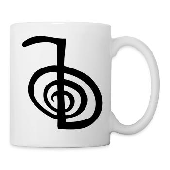 Chokurei symbol reiki spiralförmige Stammeszeichnu - Tasse - Weiß - Rechts