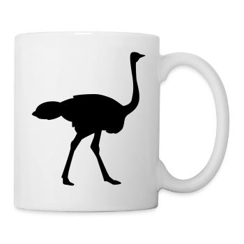Autruche - Mug blanc - blanc - Droite