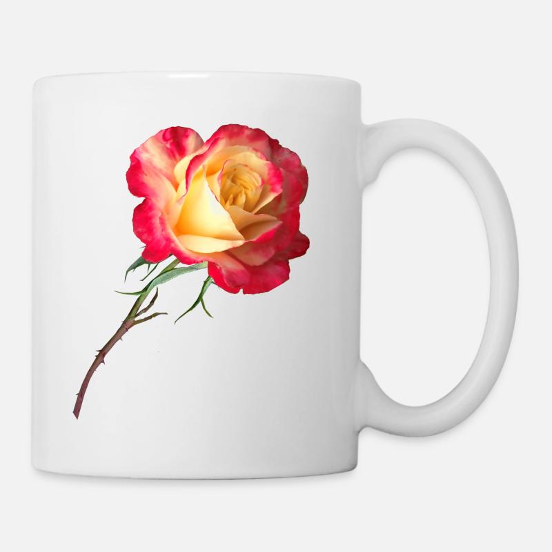 rose | | rose roses | fleurs | flowers - Mug blanc - blanc