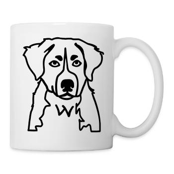 Bernese mountain - Mug blanc - blanc - Droite
