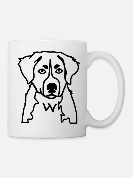 Berner Sennenhund - Tasse - Weiß