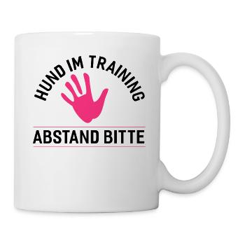 Hunde – Shirt Lieblingstier Training Geschenk - Tasse - Weiß - Rechts