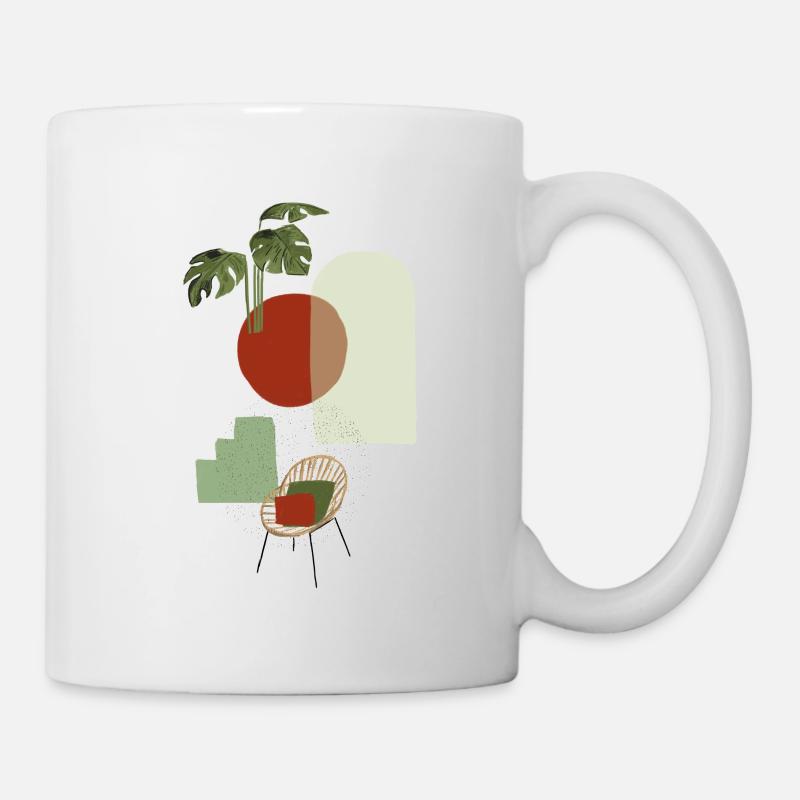 rotin - Mug blanc - blanc