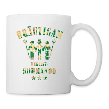 Bräutigam Begleitkommando (JGA / Camouflage / PNG) - Tasse - Weiß - Rechts