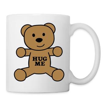 Teddybär Hug me - Tasse - Weiß - Rechts