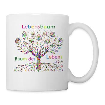 arbre de la vie - Mug blanc - blanc - Droite