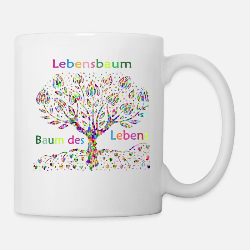 arbre de la vie - Mug blanc - blanc