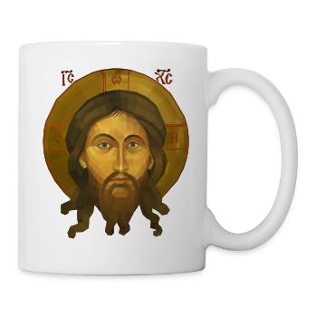 Jesus Christ Icon - The Mandilion Christ - Mug - white - Right