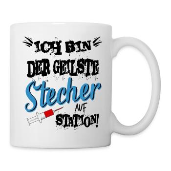 Krankenpfleger Arzt Pflege Pfleger Geschenk - Tasse - Weiß - Rechts