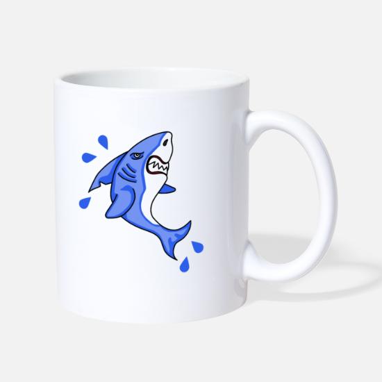 Tiburón Dibujos animados Tiburones DepredadorEs Peces' Taza | Spreadshirt