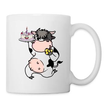 Pâtissier boulanger gâteau gâteau de la vache métiers - Mug blanc - blanc - Droite