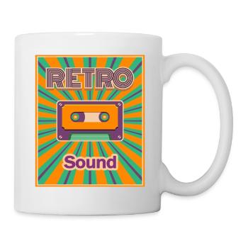 Kassette Retro Musik - Tasse - Weiß - Rechts