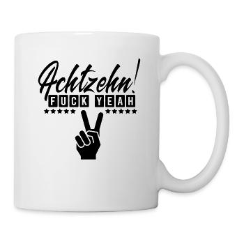 18 Fck ouais! Cadeau cool pour le 18e anniversaire - Mug blanc - blanc - Droite