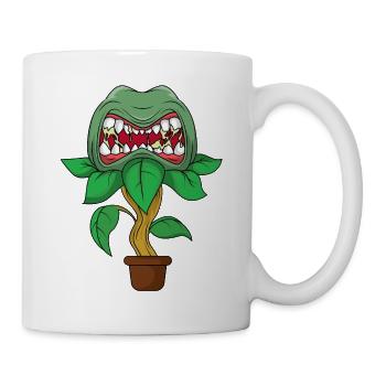 Scary carnivorous plant - Mug - white - Right