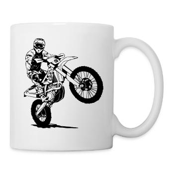 Enduro - off-road - motorcycle off-road sport - Mug - white - Right