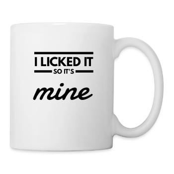 Je l’ai fait, c’est la mine. 2000 - Mug blanc - blanc - Droite