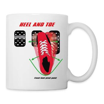 Ferse und Zehen - Tasse - Weiß - Rechts