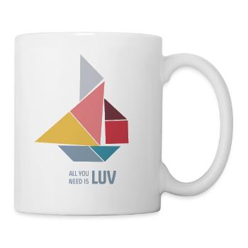 All you need is LUV - Tasse - Weiß - Rechts