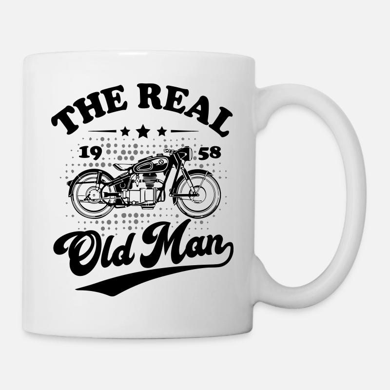 The Real Old Man Motorcycle 1958 - Mug - white