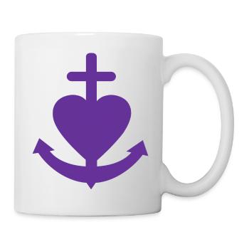 Glaube Liebe Hoffnung Symbol - Tasse - Weiß - Rechts