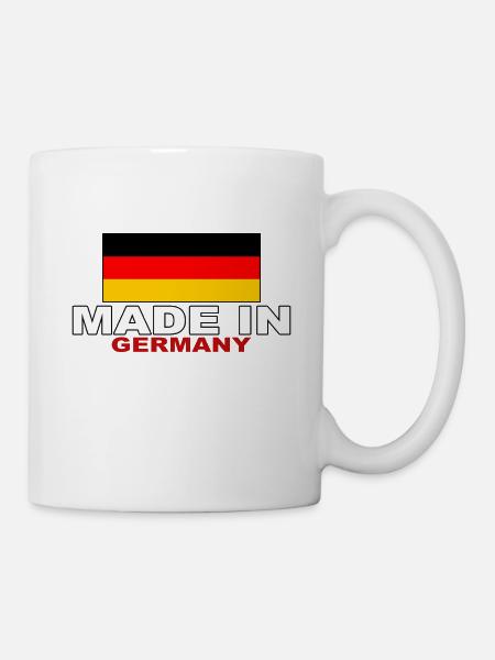 Made in Germany - Deutsche Flagge Stolz - Tasse - Weiß