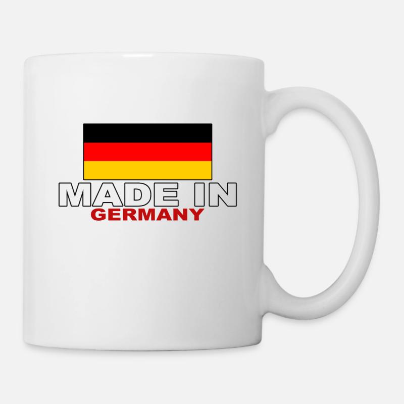 Made in Germany - Deutsche Flagge Stolz - Tasse - Weiß