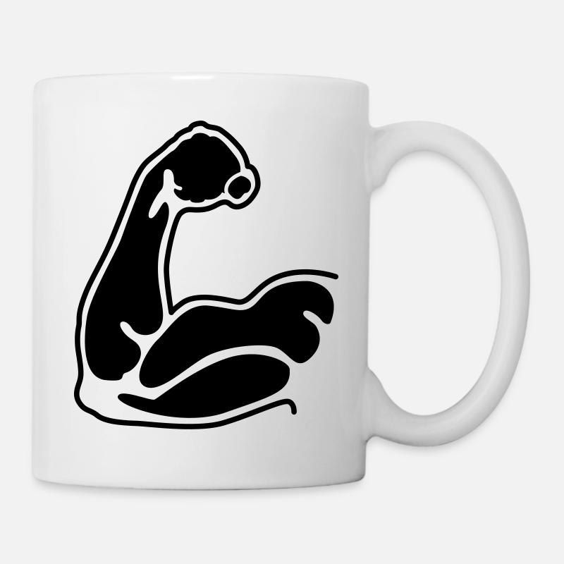Muskeln - Tasse - Weiß