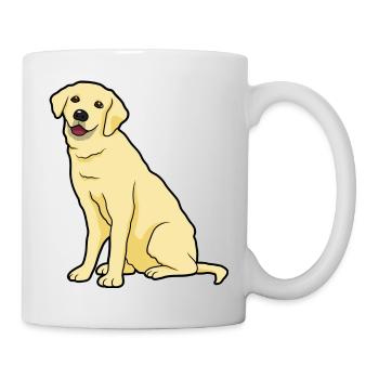 Golden Labrador Dogs & Puppys - Mug - white - Right