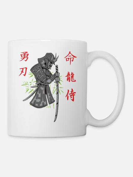 Samurai Krieger Japan - Tasse - Weiß