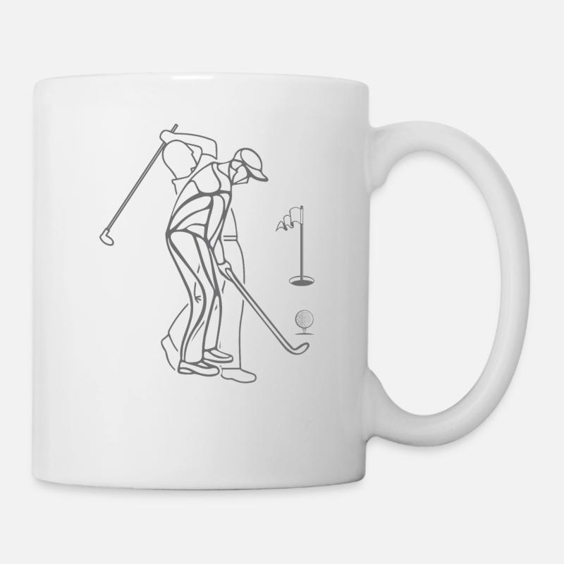 Golf - Shirt professeur de golf golf cadeau - Mug blanc - blanc