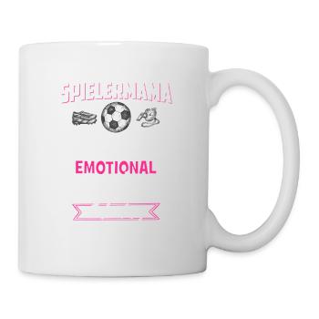 Fussball Fußball Sport Geschenk · Spielermama - Tasse - Weiß - Rechts