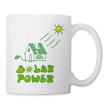 Énergie verte Cadeau Climat Terre Solaire Énergie solaire - Mug blanc - blanc - Droite