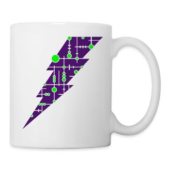 Lightning (pattern) - Mug - white - Right