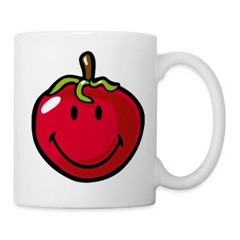 Smiley Tomato - Mug blanc - blanc - Droite