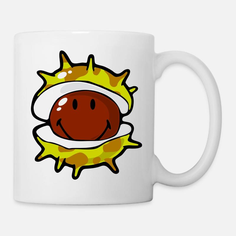 Smiley Conker - Mug blanc - blanc