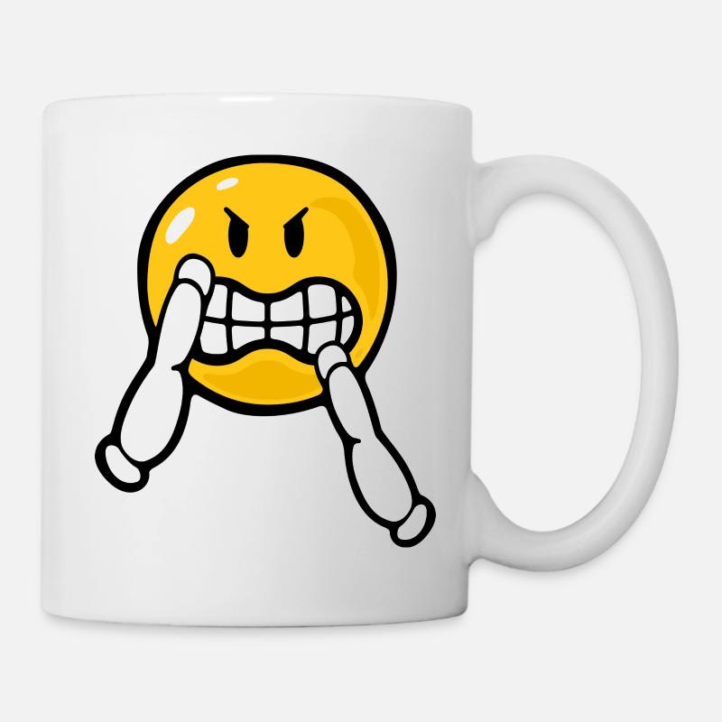 Smiley Kung Fu - Tasse - Weiß