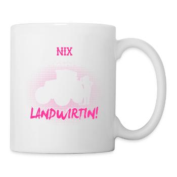 Landwirtin Traktor Frau Geschenk · Prinzessin - Tasse - Weiß - Rechts