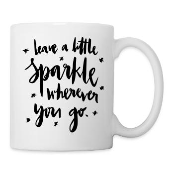 Leave a lil Sparkle: D - Mug - white - Right