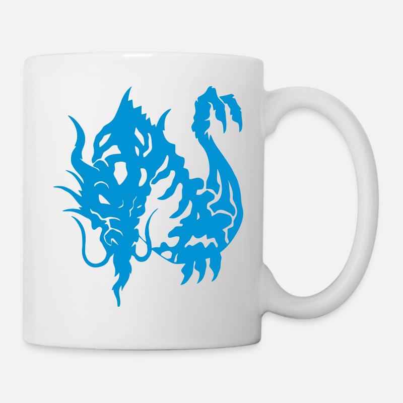 Japanese Dragon Art - Mug - white