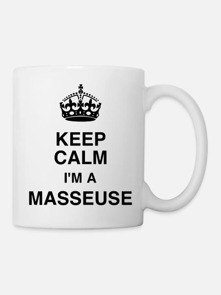 Massage / Masseur / Masseuse / Job - Tasse - Weiß