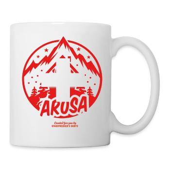 Arosa Suisse conception de ski et d'après-ski - Mug blanc - blanc - Droite