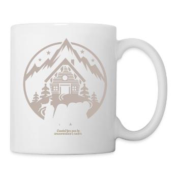 Apres Ski T Shirt Design Laax Schweiz Skigebiet - Tasse - Weiß - Rechts