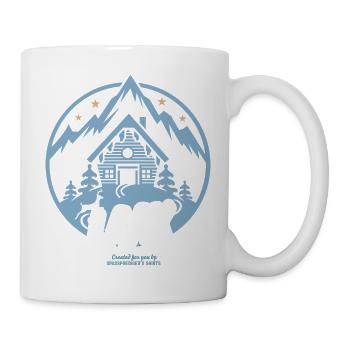 Laax ski resort Switzerland - Mug - white - Right