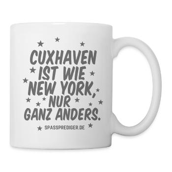 Cuxhaven ist wie New York - Tasse - Weiß - Rechts