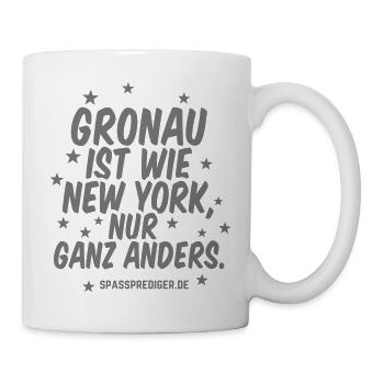 Gronau ist wie New York - Tasse - Weiß - Rechts