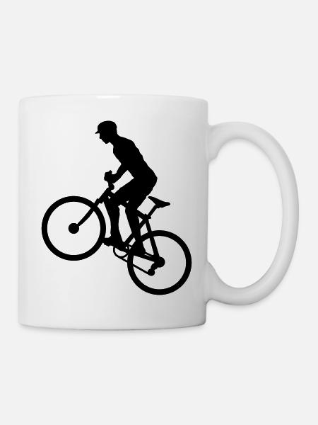 Sport - Radfahrer - Tasse - Weiß
