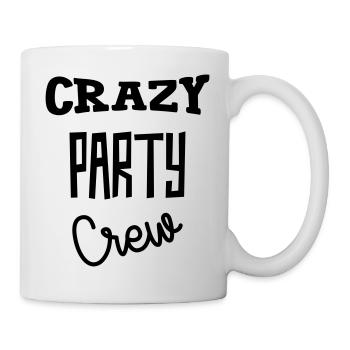 Crazy Party Crew - Alcohol - Alcool - Beer - Bière - Mug blanc - blanc - Droite
