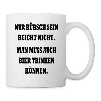 Hübsch Mädchen - Tasse - Weiß - Rechts