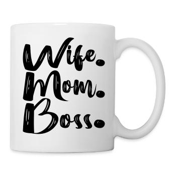 Wife Mom Boss - Mug - white - Right